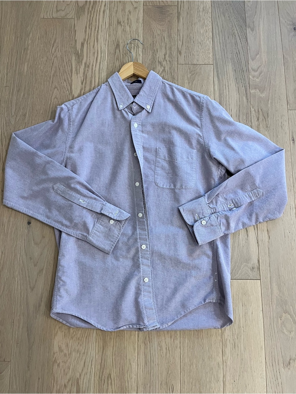 J.Crew Oxford Shirt Slim Fit Lavender/Purple Button Down Size Medium